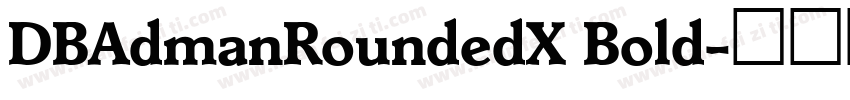 DBAdmanRoundedX Bold字体转换